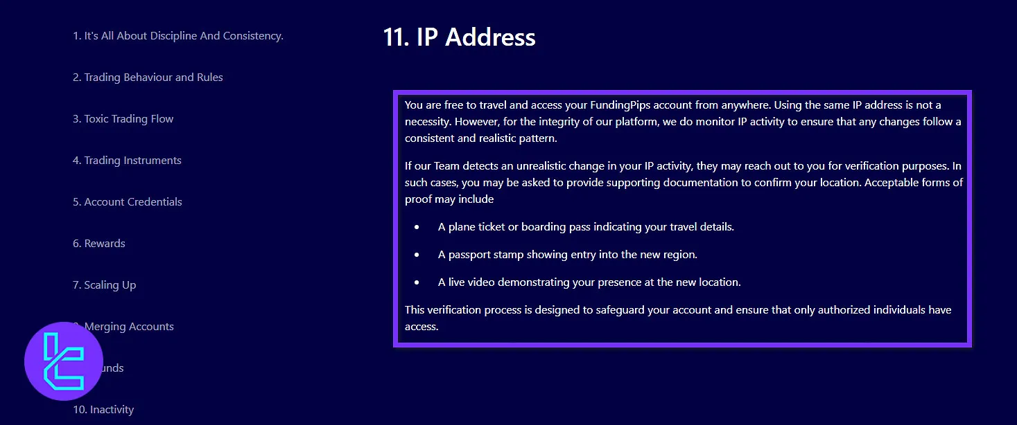 قوانین استفاده از VPN در فاندینگ پیپس