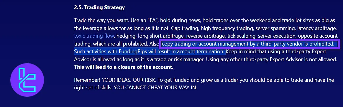 کپی ترید فاندینگ پیپس
