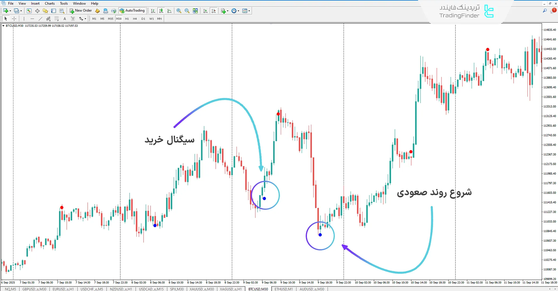 دانلود اندیکاتور سیگنال لمن (Leman Signal) در متاتریدر 4 – تریدینگ فایندر 1