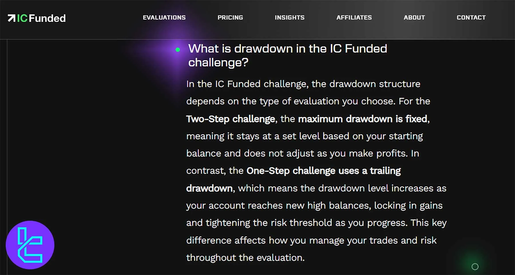 مقایسه کامل ساختار دراودان تریلینگ و ثابت در چالشهای آی سی فاندد