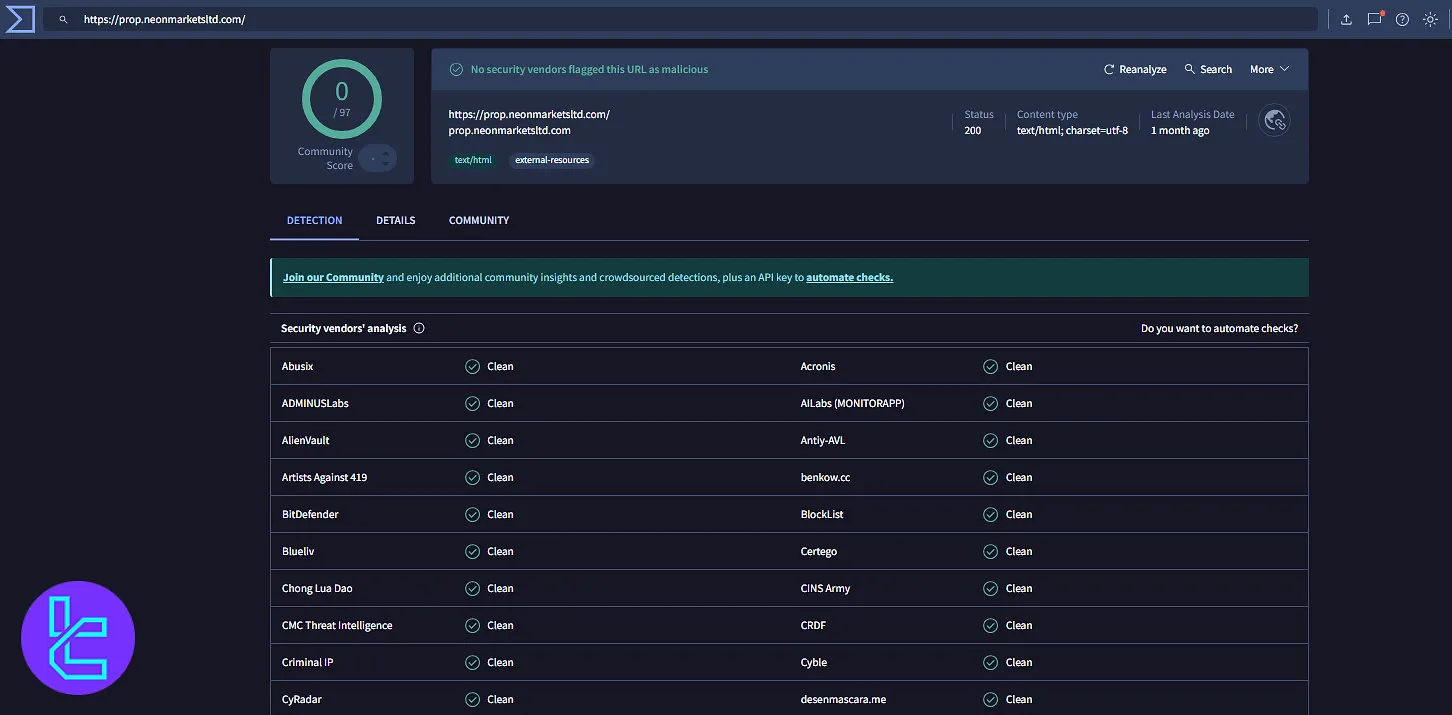 بررسی پراپ پلاس VirusTotal