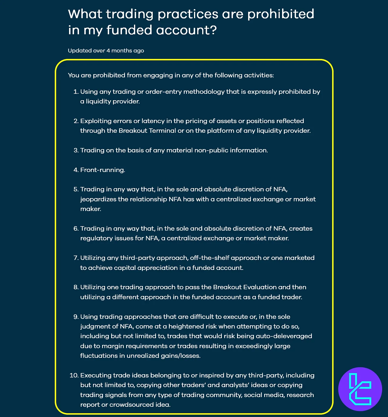 استراتژی‌های ممنوعه در بریک اوت پراپ