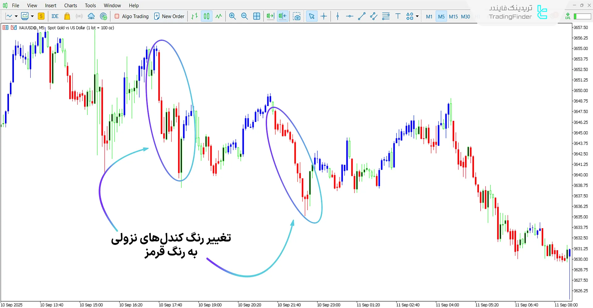 دانلود اندیکاتور روند نقره‌ای برای متاتریدر 5 - رایگان – [تریدینگ فایندر] 2