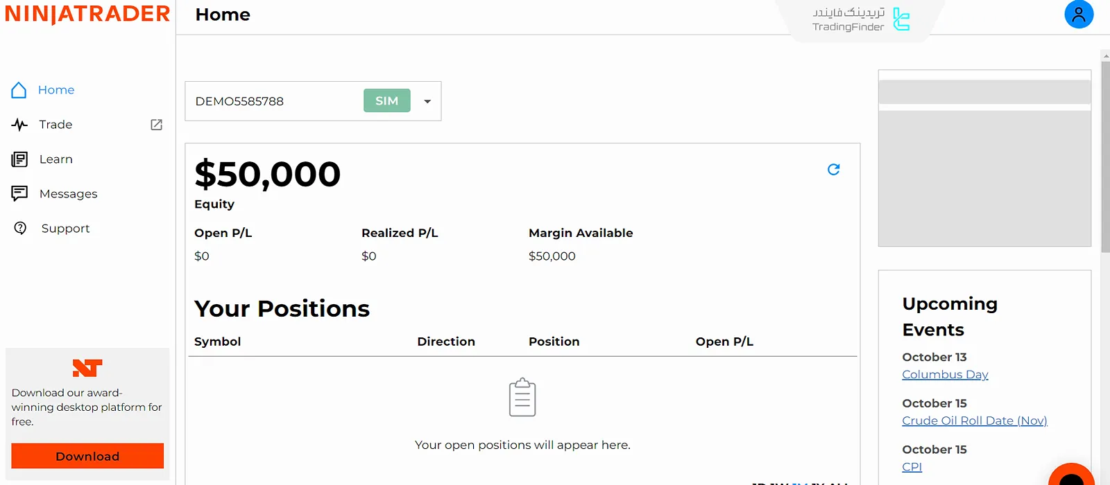 حساب دمو نینجا تریدر