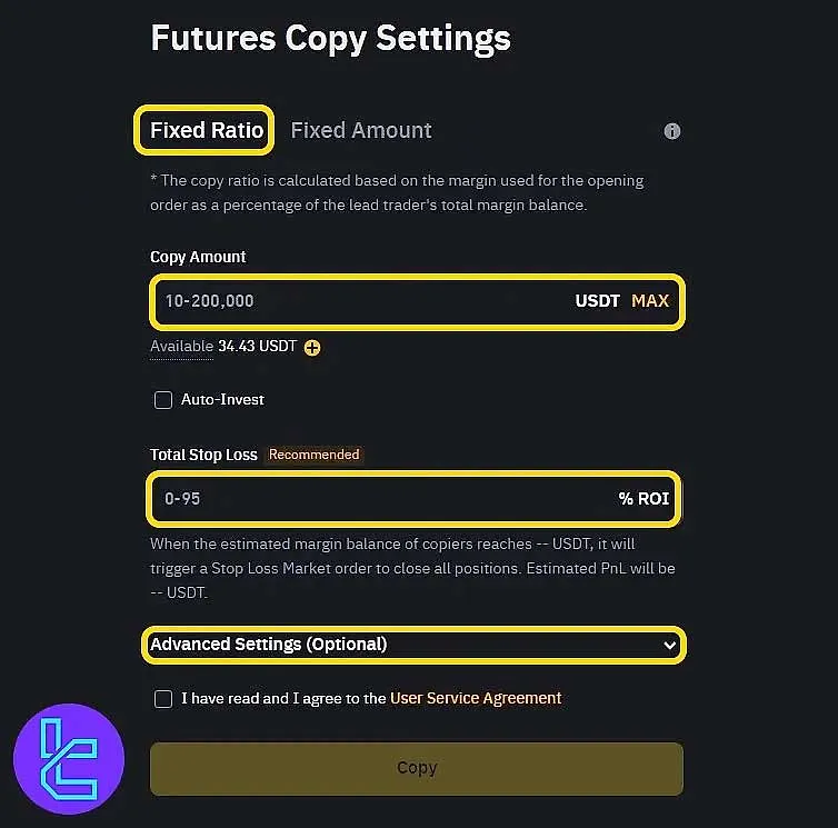انتخاب مدل کپی تریدینگ در بایننس