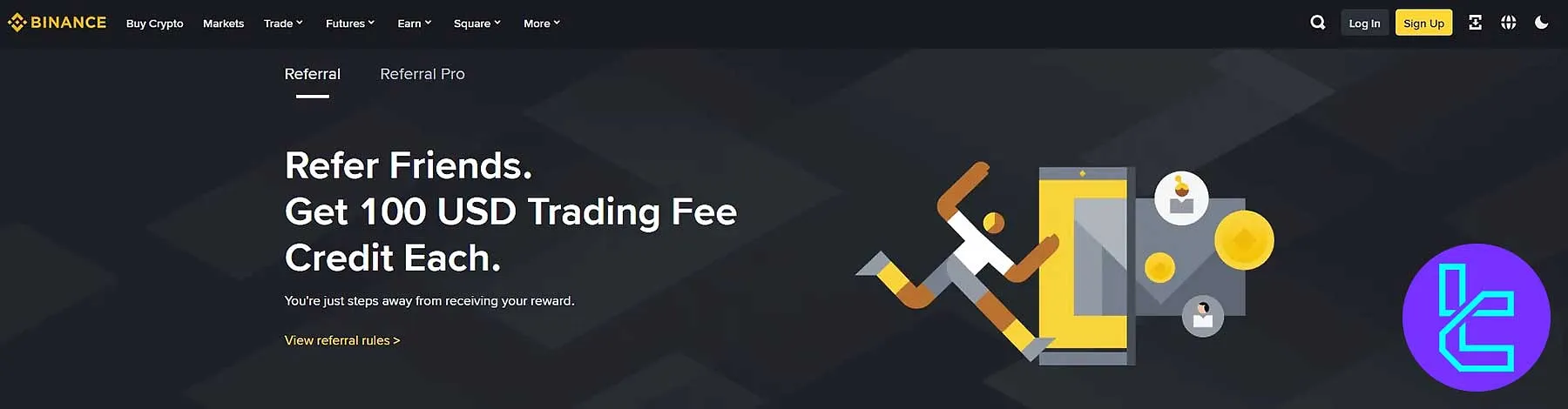 برنامه ریفرال صرافی بایننس