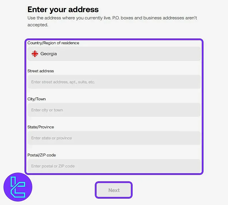 آدرس در صرافی OKX