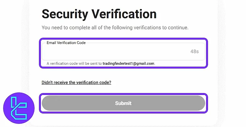 تایید آدرس ایمیل در صرافی کوکوین