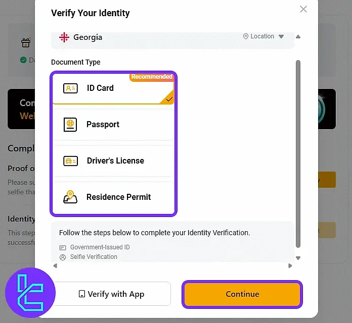 مدارک احراز هویت صرافی بای بیت