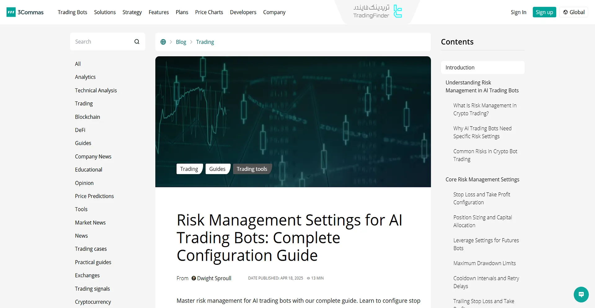 مقاله تنظیمات ربات‌های تریدر Ai برای مدیریت ریسک