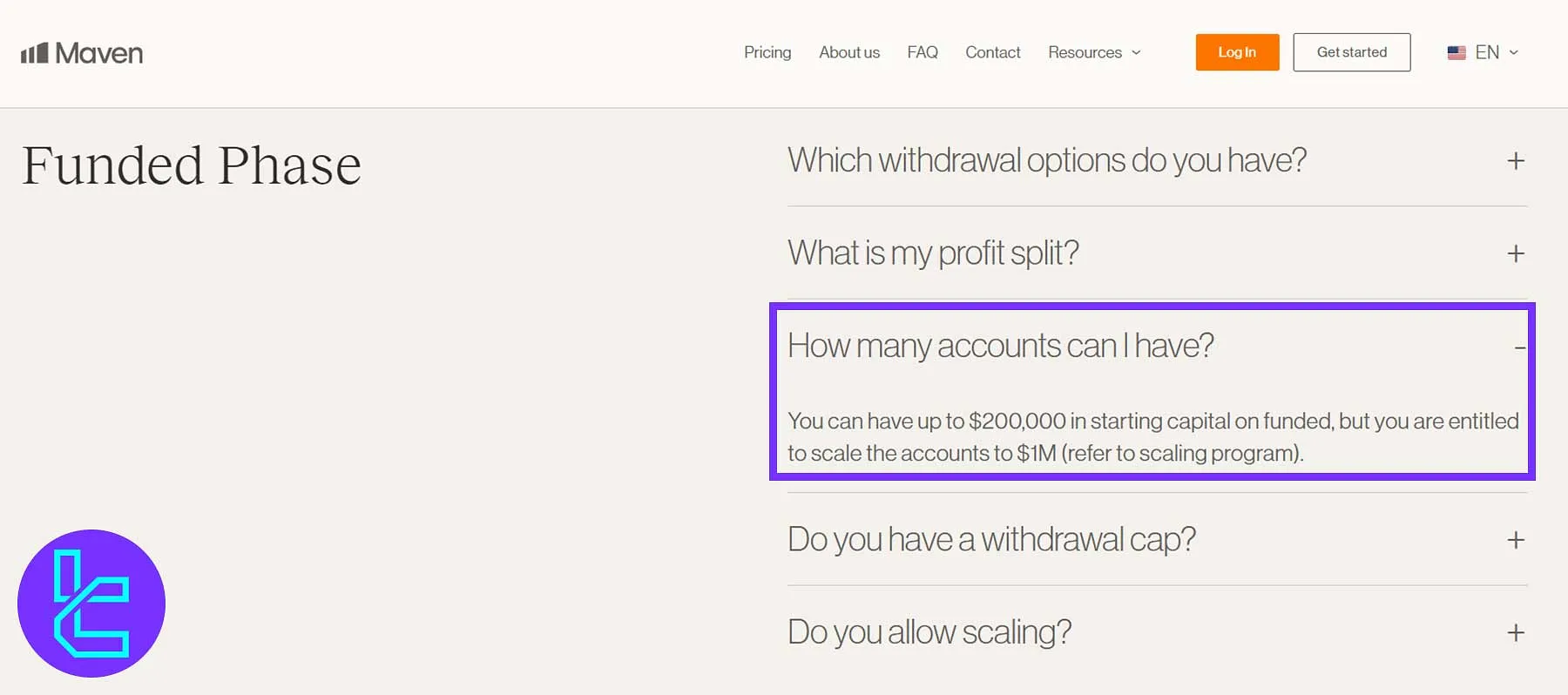 تعداد حسابهای مجاز در میون تریدینگ