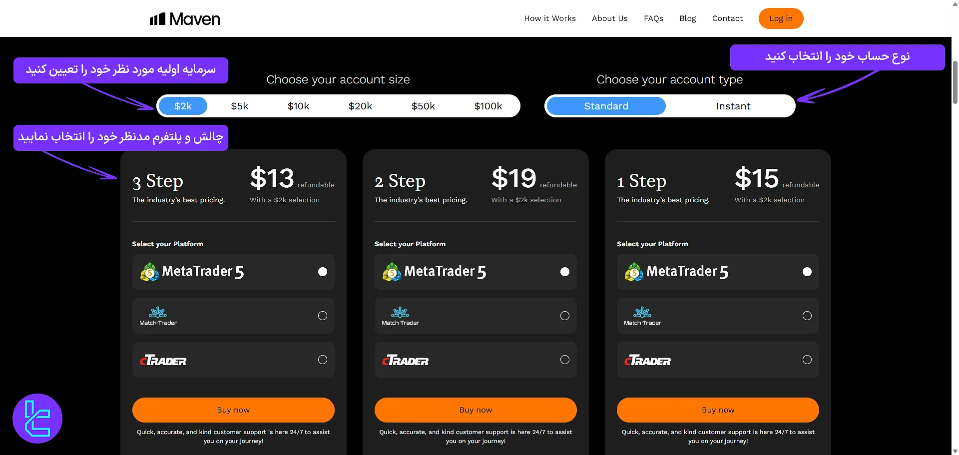انتخاب چالش در میون تریدینگ