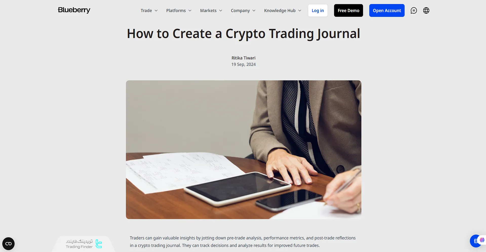 مقاله آموزش ساخت ژورنال ترید کریپتو