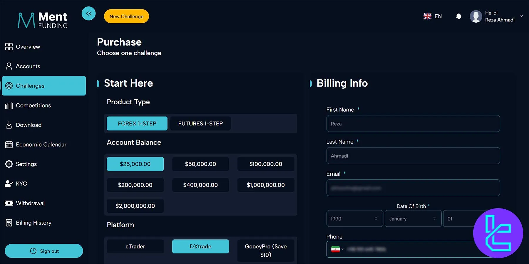 مسابقات ماهانه منت فاندینگ با جایزه ۴۰۰ هزار دلاری برای تریدرها