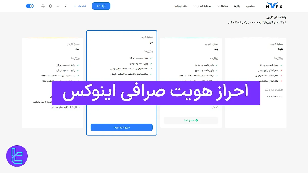 احراز هویت صرافی اینوکس (Invex) 1404 [احراز هویت سطح 2 در 5 دقیقه]