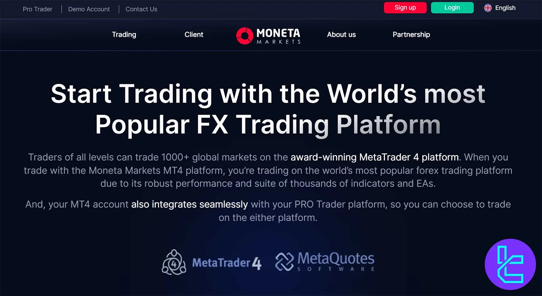 متاتریدر 4 در مونتا مارکتس