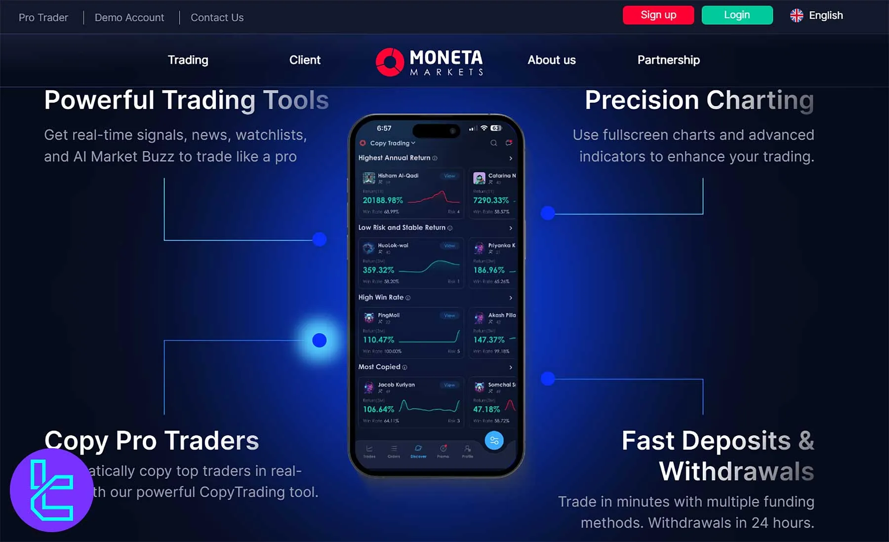 اپلیکیشن موبایل مونتا مارکتس