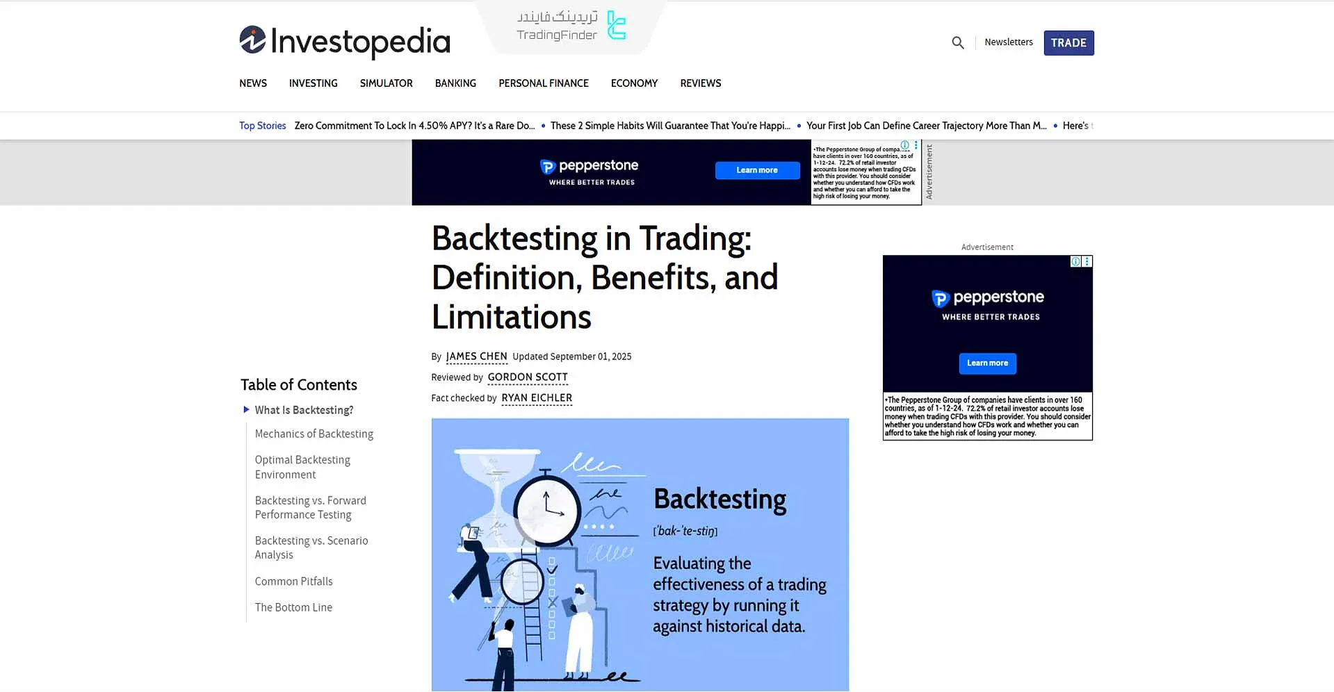 مقاله آموزش بک تست در معاملات