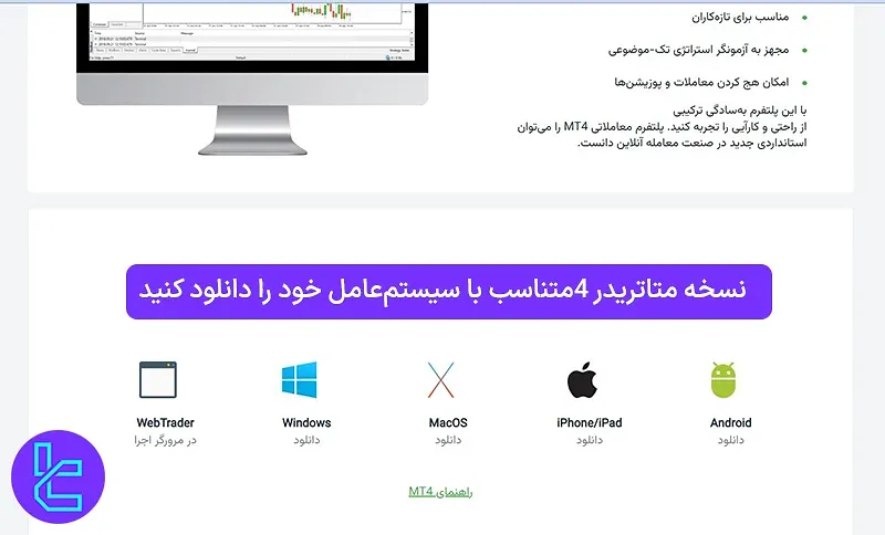 دانلود متاتریدر 4 از سایت آمارکتس