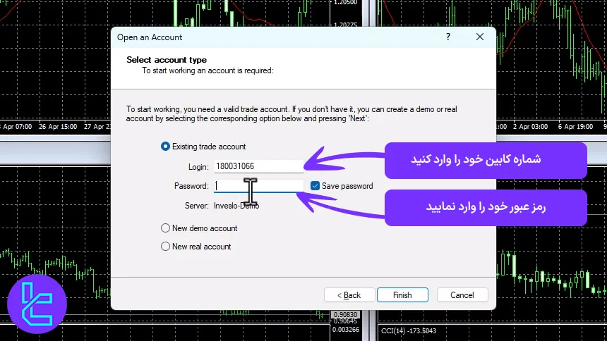 اتصال حساب اینوسلو به متاتریدر