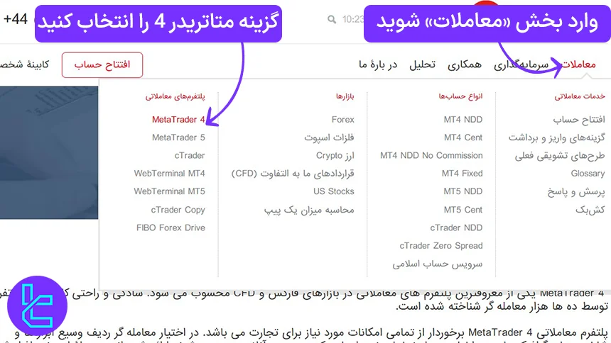 دانلود متاتریدر 4 فیبوگروپ برای ویندوز