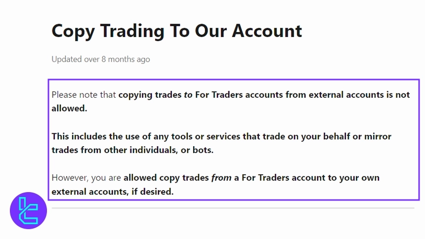 کپی ترید در فور تریدرز