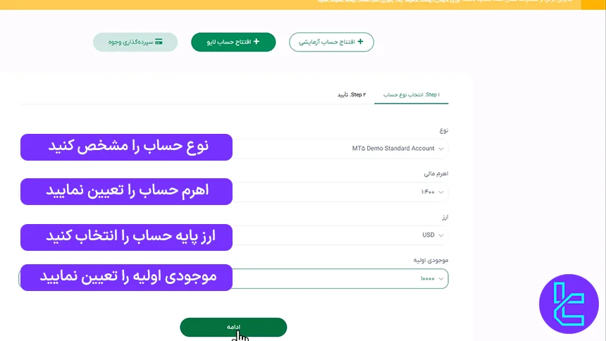 افتتاح حساب استاندارد ویتاورس