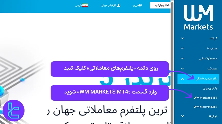 دانلود متاتریدر 4 دبلیو ام مارکتس برای ویندوز