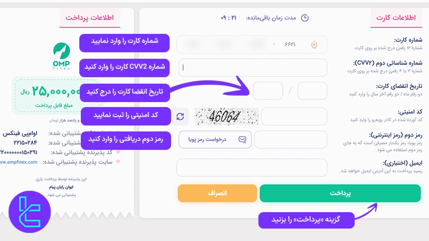 درگاه پرداخت بانکی OMPFinex