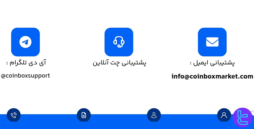 پشتیبانی در کوین باکس مارکت