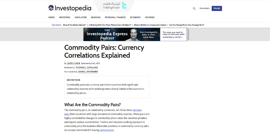 مقاله آموزشی تحلیل کورولیشن جفت ارزهای فارکس