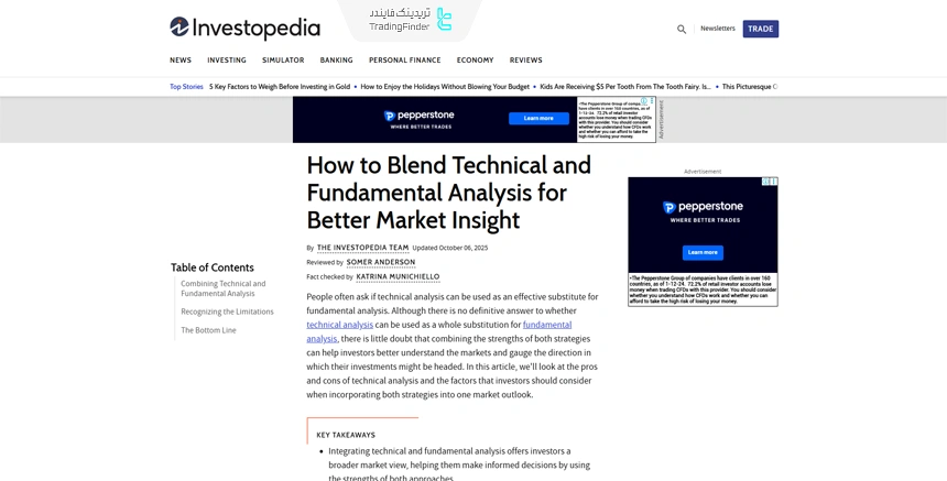 مقاله آموزش ترکیب تحلیل تکنیکال و تحلیل فاندامنتال