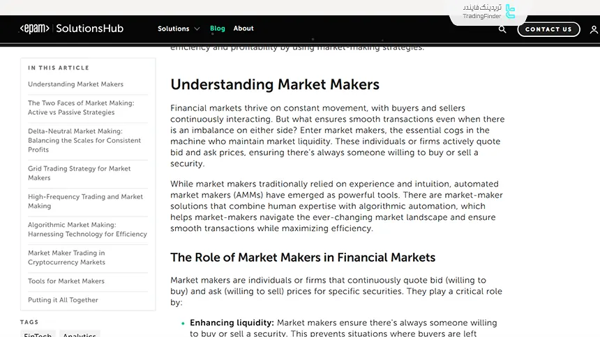بررسی انواع مارکت میکرها در بازارهای مالی