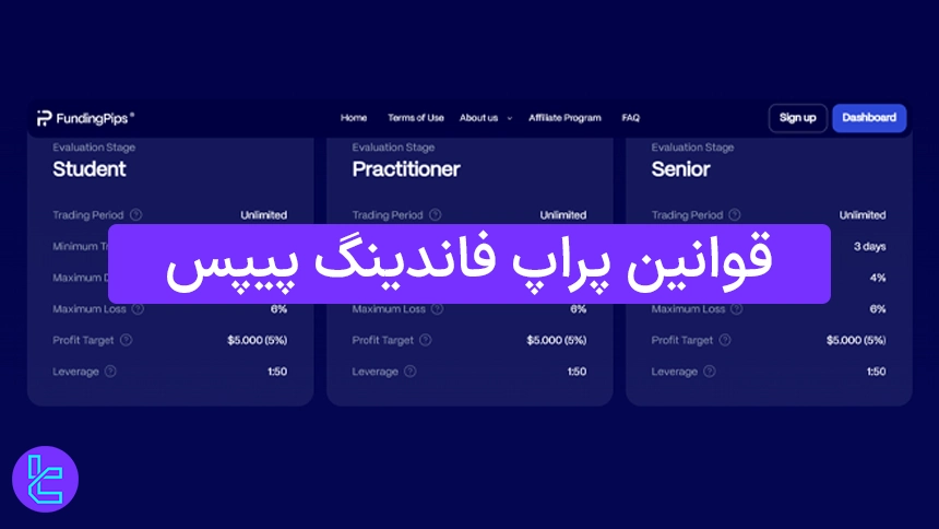 قوانین پراپ فرم فاندینگ پیپس