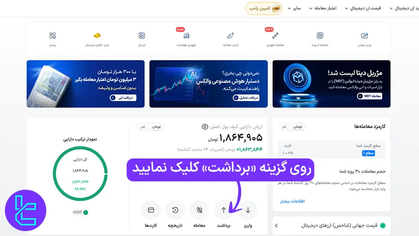 شروع فرآیند برداشت تتر از صرافی والکس