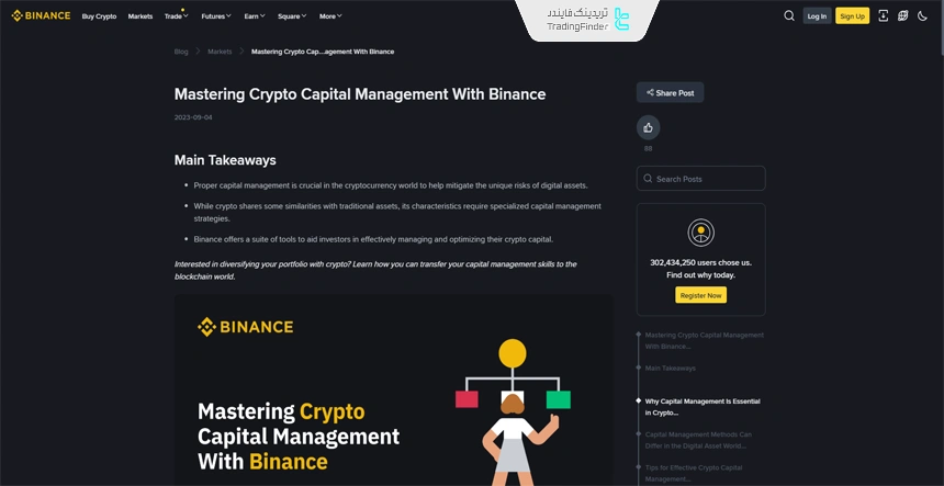 مقاله آموزش مدیریت سرمایه در بازار ارزهای دیجیتال سایت بایننس