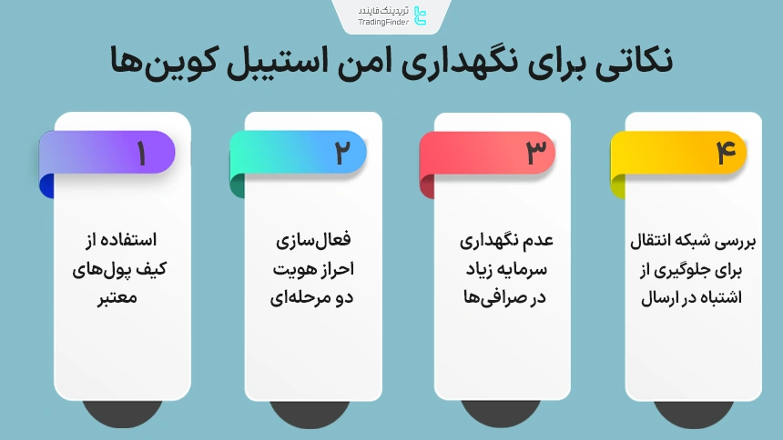 نگهداری امن استیبل کوین‌ها