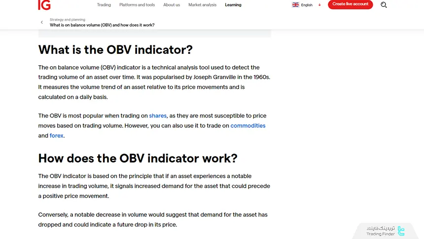 اندیکاتور OBV
