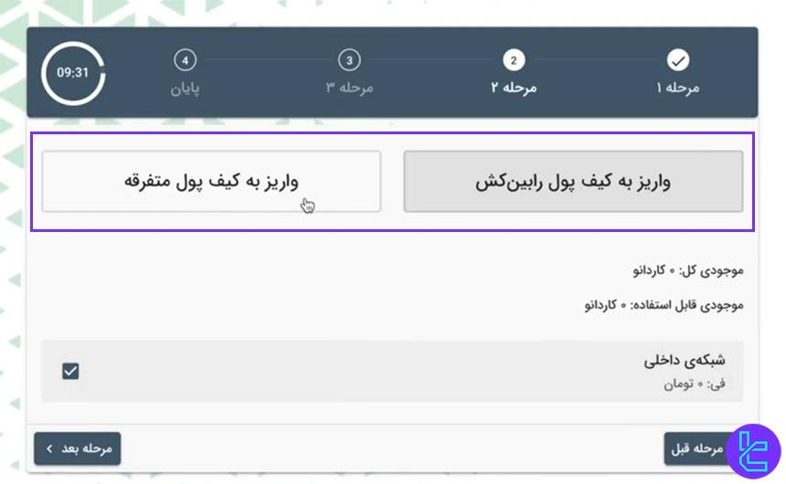 انتخاب کیفی پول برای معامله در رابین‌کش