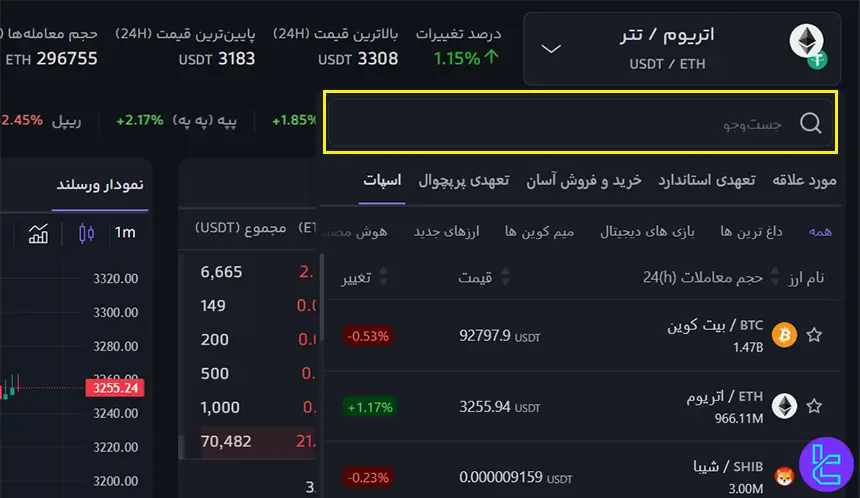 انتخاب رمزارز معاملاتی در ورسلند